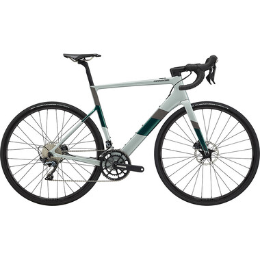 Bicicleta de carrera eléctrica CANNONDALE SUPERSIX EVO NEO 2 Shimano Ultegra 34/50 Gris/Verde 2020 0